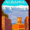 Albania Poster paint by numbers
