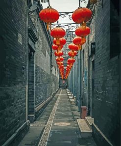 Aesthetic Alley In China paint by numbers