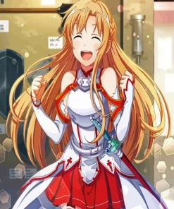 Asuna Anime Girl paint by numbers