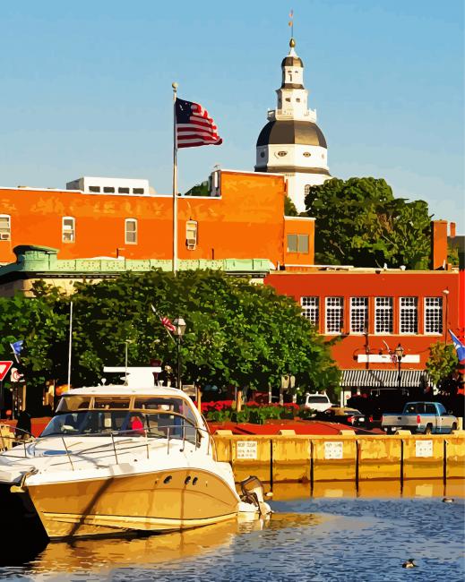 Annapolis City paint by numbers