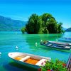 Annecy Lake Boats paint by numbers