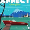 Annecy Lake Poster paint by numbers