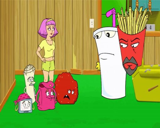 Aqua Teen Hunger Force Characters paint by numbers