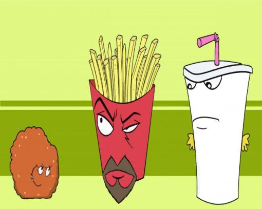 Aqua Teen Hunger Force Cartoons paint by numbers