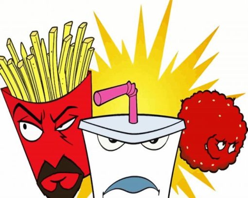 Aqua Teen Hunger Force paint by numbers
