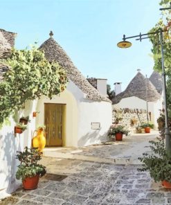 Alberobello Houses paint by numbers