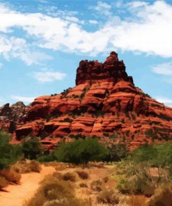 Aesthetic Sedona Landscape paint by numbers