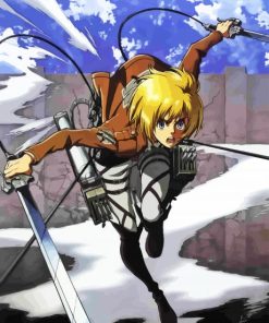 Armin Arlert With Swords paint by numbers
