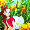 Arrietty Anime Character paint by numbers