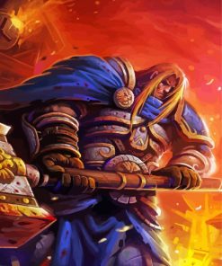 Arthas Menethil Character Art paint by numbers