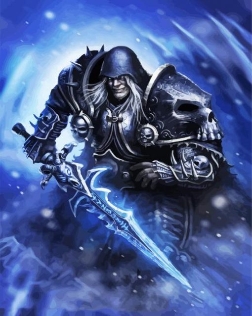 Arthas Menethil Game Character paint by numbers