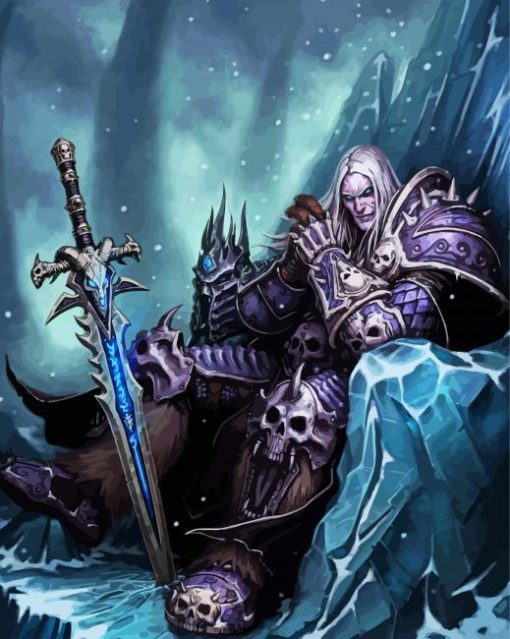 Prince Arthas Menethil paint by numbers