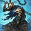 Artorias Game Character paintt by numberrs