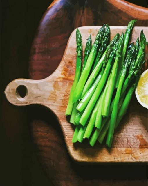 Asparagus Healthy Food paint by numbers