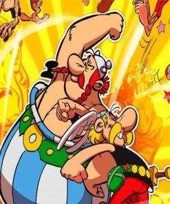 Obelix And Astérix paint by numbers