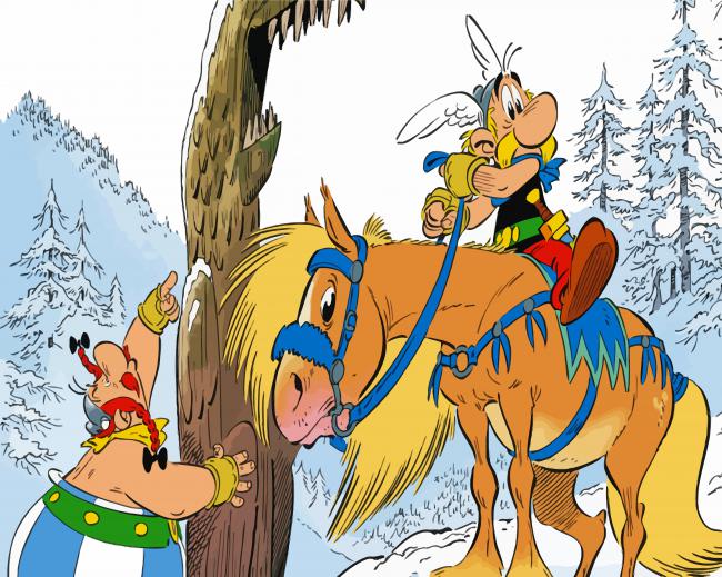Astérix And Obelix Characters paint by numbers
