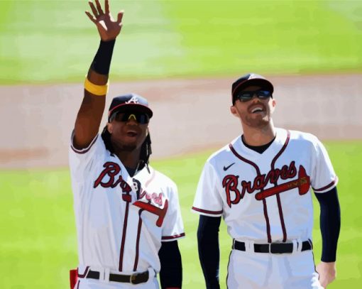 Atlanta Braves Baseballers paint by numbers