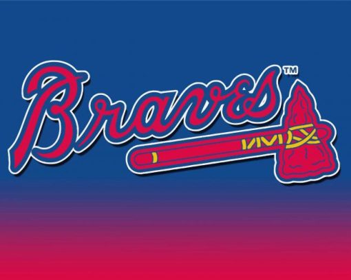 Atlanta Braves Logo paint by numbers