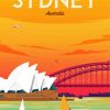Sydney City Poster paint by numbers