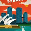 Aesthetic Sydney Poster paint by numbers