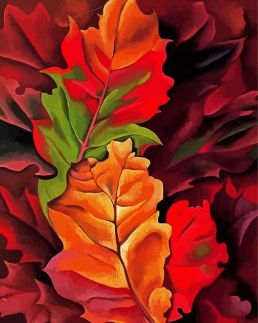 Autumn Leaves Lake George NY paint by numbers