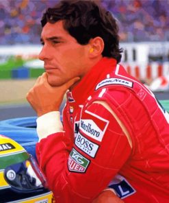 Ayrton Senna Racing Driver paint by numbers
