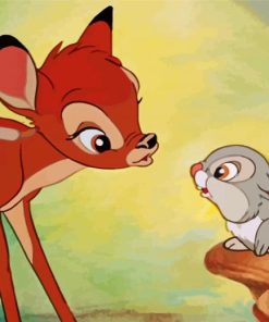 Bambi Deer And Thumper paint by numbers