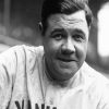 Black And White Babe Ruth paint by numbers