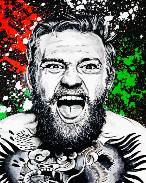 Aesthetic Conor McGregor paint by numbers