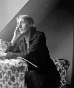 Monochrome Of Virginia Woolf paint by numbers
