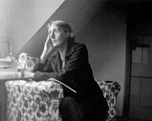 Monochrome Of Virginia Woolf paint by numbers
