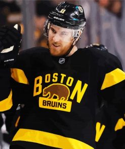 Boston Bruins Hockey Player paint by numbers