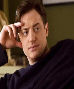 Brendan Fraser Actor paint by numbers