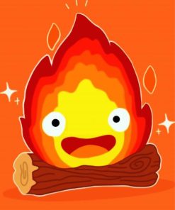Calcifer Fire Demon paint by numbers
