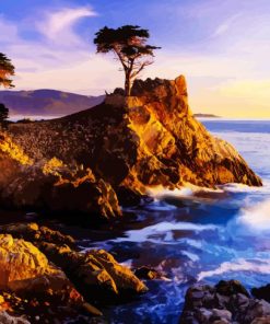 The Lone Cypress paint by numbers