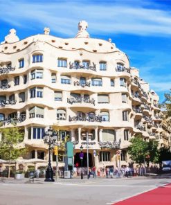 Casa Mila Building paint by numbers