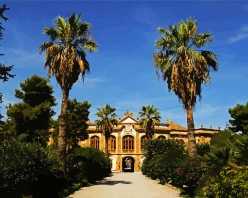 Villa Palagonia Sicilia piant by numbers