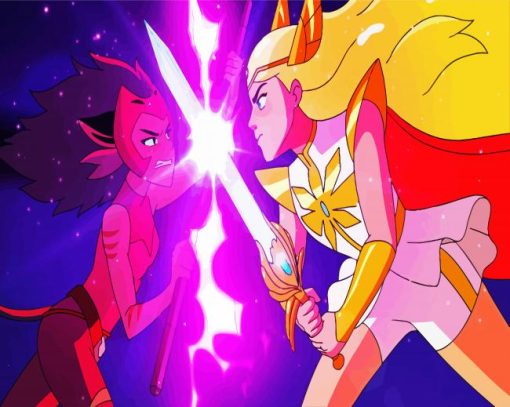 Catra And She Ra paint by numbers