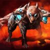 Fantasy Cerberus Dog paint by numbers