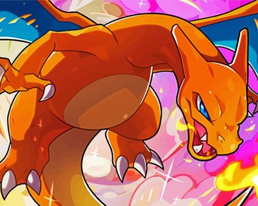 Charizard Art paint by numbers