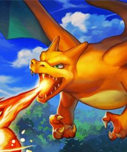 Charizard Character paint by numbers