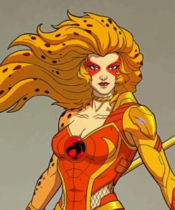 Cheetara Character paint by numbers