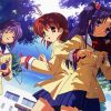 Clannad Girls Characters paint by numbers