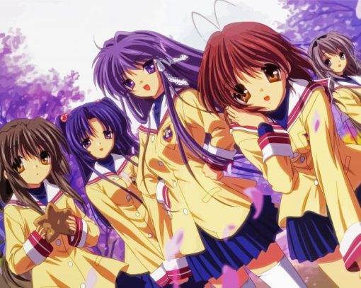 Clannad Japanese Anime paint by numbers