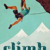 Climber Poster paint by numbers