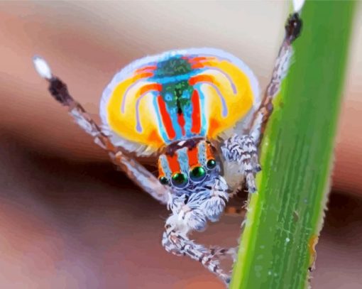 Colorful Spider Insect paint by numbers