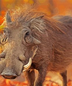 Common Warthog paint by numbers