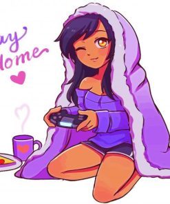 Cute Aphmau Character paint by numbers