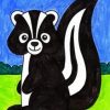Black And White Skunk paint by numbers