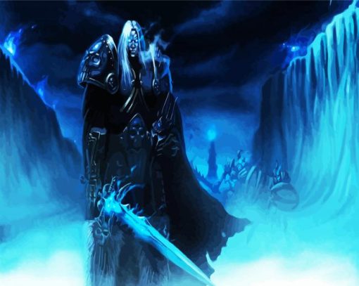 Powerful Arthas Menethil paint by numbers